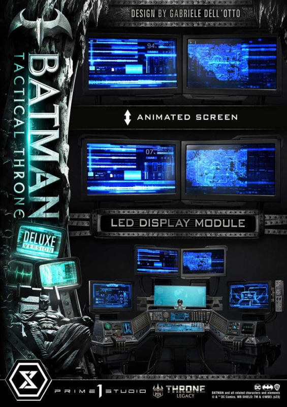 DC Comics Throne Legacy Collection Statue 1/3 Batman Tactical Throne Deluxe Bonus Version 57 cm 10