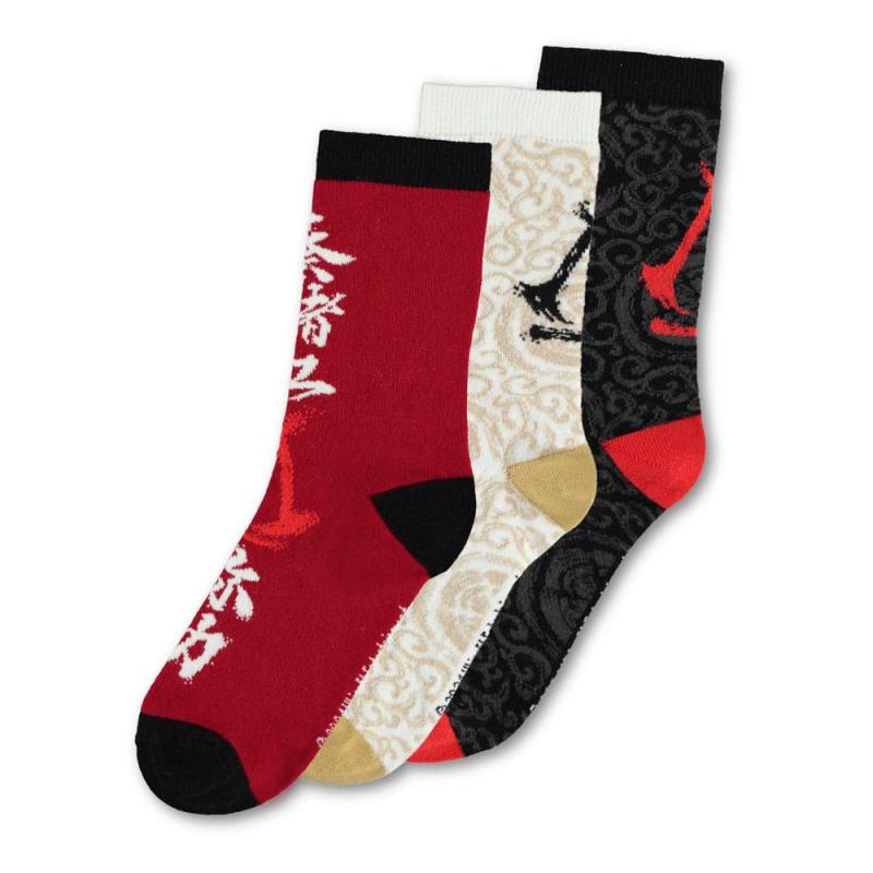 Assassin´s Creed Shadows Socks 3-Pack Crew 35-38 1