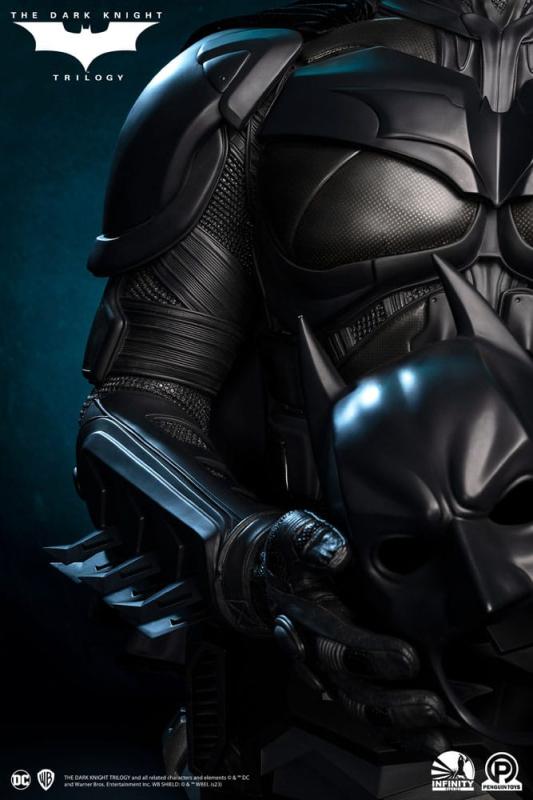 The Dark Knight Trilogy: Batman (Christian Bale) 91 cm Life-Size Bust - Infinity Studio