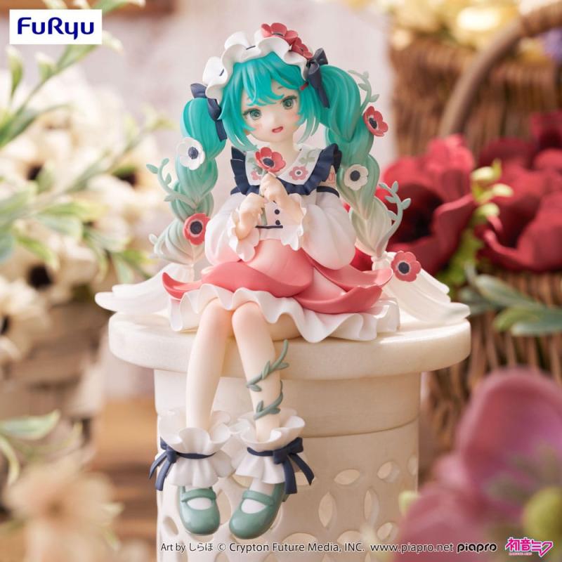 Hatsune Miku Noodle Stopper PVC Statue Hatsune Miku Flower Fairy Anemone 14 cm 2