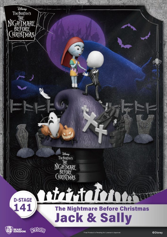 Nightmare before Christmas D-Stage PVC Diorama Jack & Sally 15 cm 1