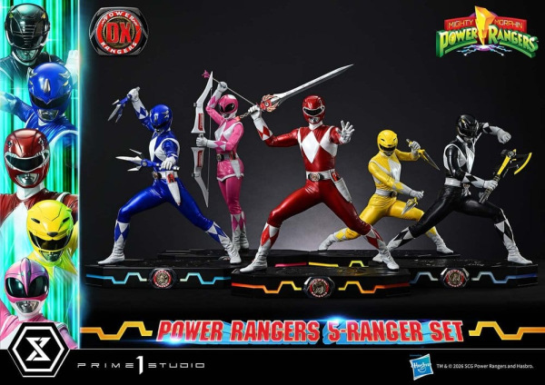 Mighty Morphin Power Rangers Premium Masterline Set of 5 Statues 1/4 Deluxe Bonus Version 62 cm 10