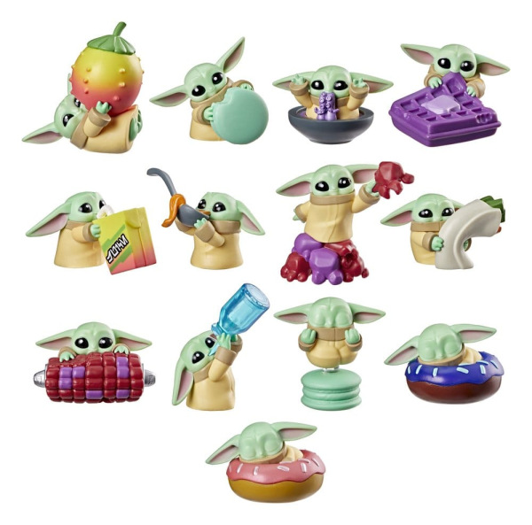 Star Wars Mini Figures 4 cm Grogu Snack Attack Series 1 Blind Box Display (24) 9