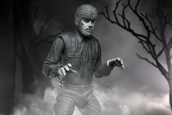 Universal Monsters: The Wolf Man (Black & White) 18 cm Action Figure Ultimate - Neca