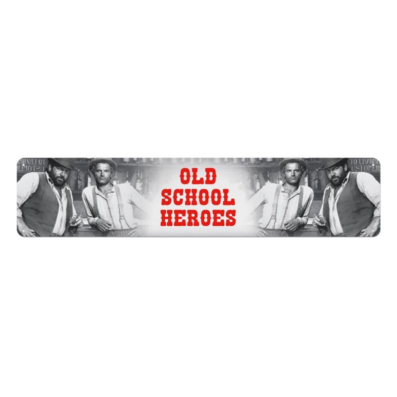 Bud Spencer & Terence Hill Tin Sign Old School Heroes 46 x 10 cm