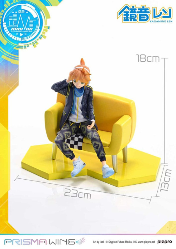 Vocaloid Piapro Characters Prisma Wing PVC Statue 1/7 Kagamine Len (Art by lack) 18 cm 8
