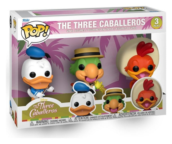 Disney POP! Vinyl Figure 3-Pack The Three Caballeros 9 cm 1