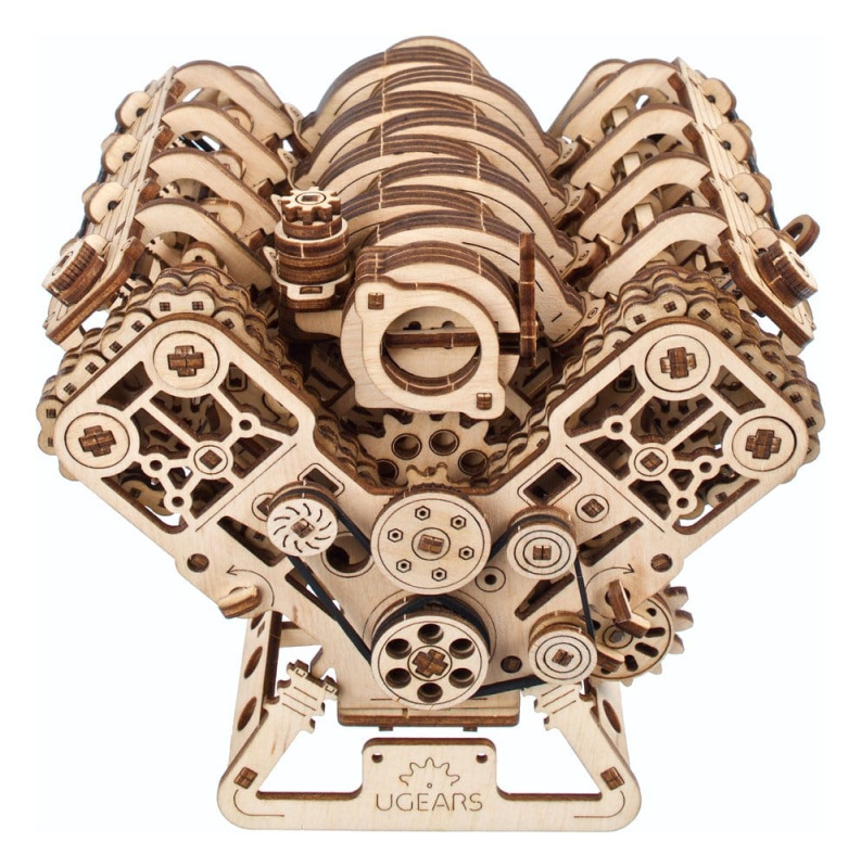 Ugears 3D Wooden Puzzle V8 Engine 5