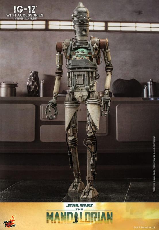 Star Wars The Mandalorian: IG-12 with accessories 1/6 Action Figure - Hot Toys
