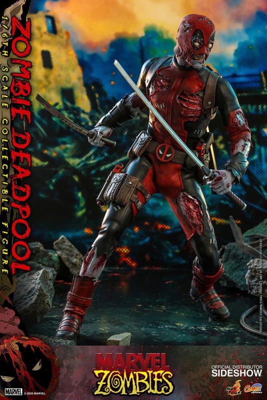 Marvel Zombies Comic Masterpiece Action Figure 1/6 Zombie Deadpool 31 cm