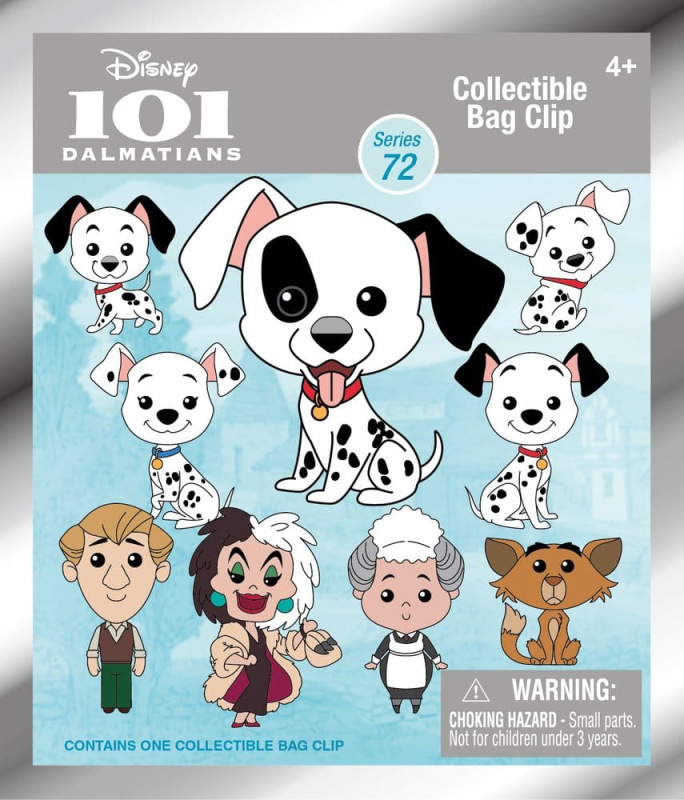 One Hundred and One Dalmatians 3D Foam Bag Clips Serie 72 Display (24) 1