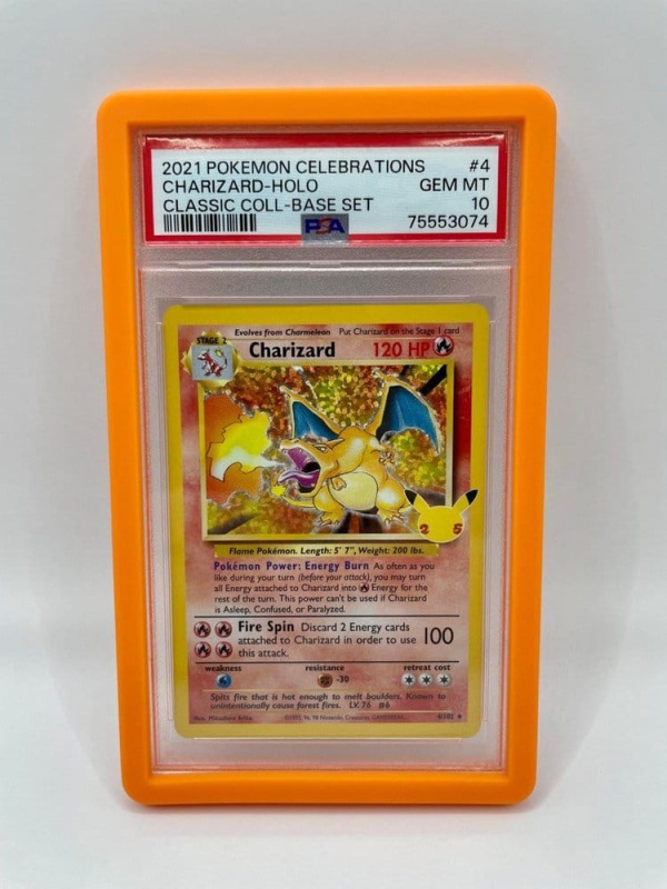Evoretro Bumper Protector for PSA Slabs Orange 1