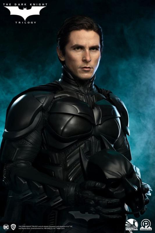 The Dark Knight Trilogy: Batman (Christian Bale) 91 cm Life-Size Bust - Infinity Studio