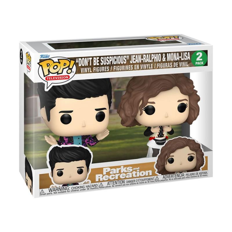 Parks and Rec 15th Anniversary POP! Animation Vinyl Figures 2-Pack Jean-Ralphio & Mona-Lisa 9 cm