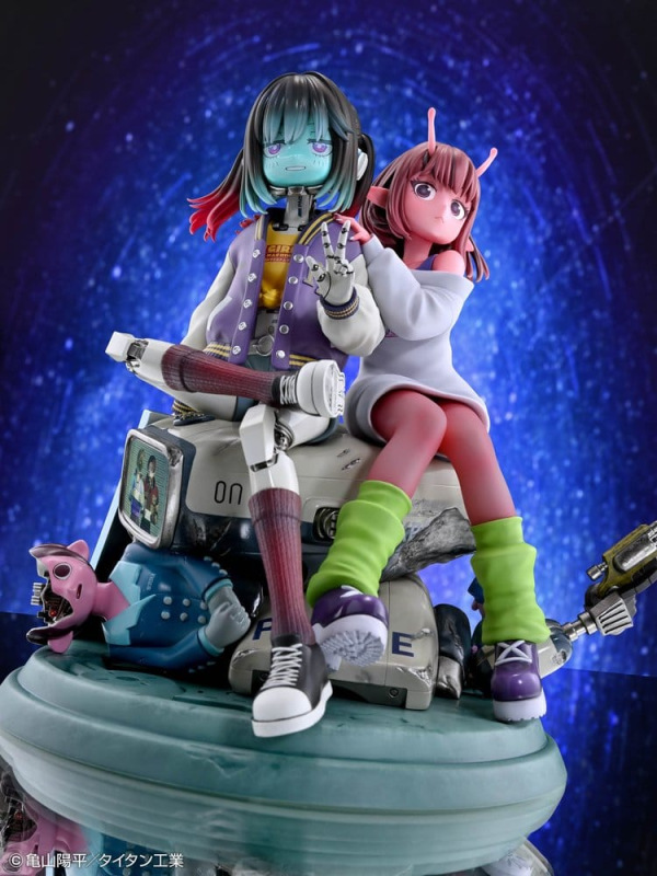 Milky Subway The Galactic Limited Express PVC Figures 2-Pack Chiharu & Makina 18 cm 2