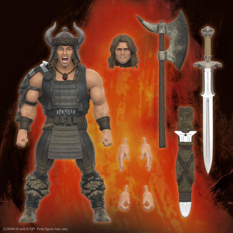 Conan the Barbarian Ultimates Action Figure Conan (Battle of the Mounds) 18 cm