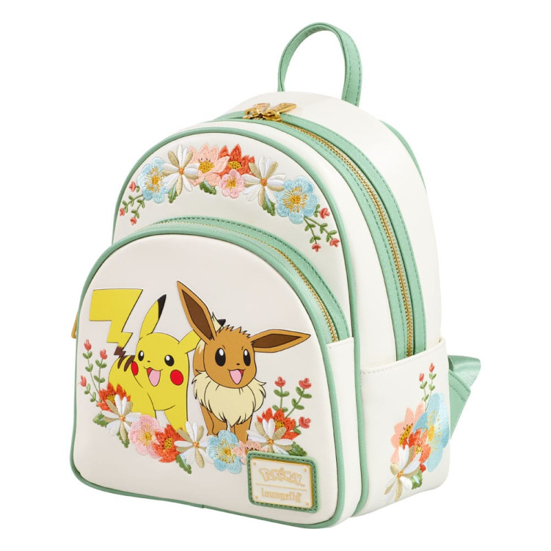Pokemon by Loungefly Mini Backpack Pikachu & Eevee Floral 1