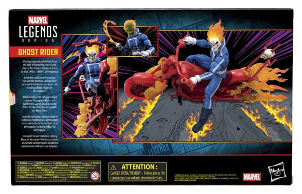 Ghost Rider Marvel Legends Action Figure Johnny Blaze with Motorcycle 15 cm 5