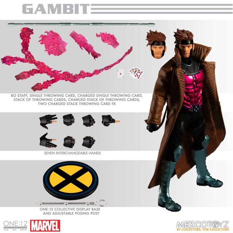 Marvel Action Figure 1/12 Gambit 17 cm 3