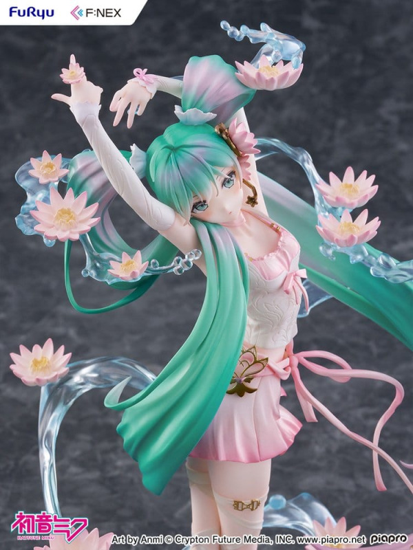 Hatsune Miku F:NEX PVC Statue 1/7 Water lily Ver. 27 cm 6