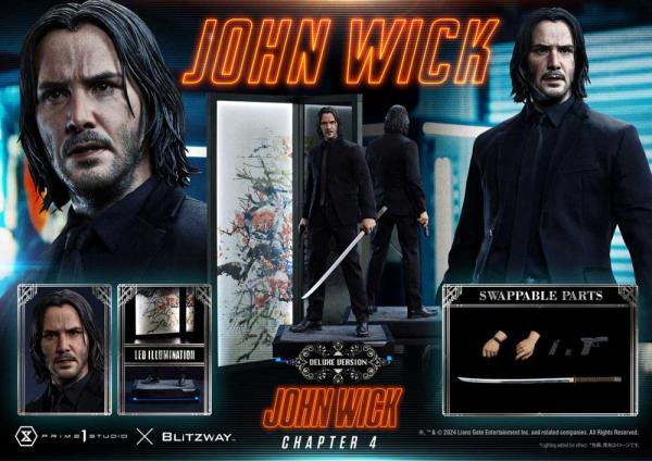 John Wick Chapter 4 Ultimate Premium Masterline Series Statue 1/4 John Wick Deluxe Bonus Version 54