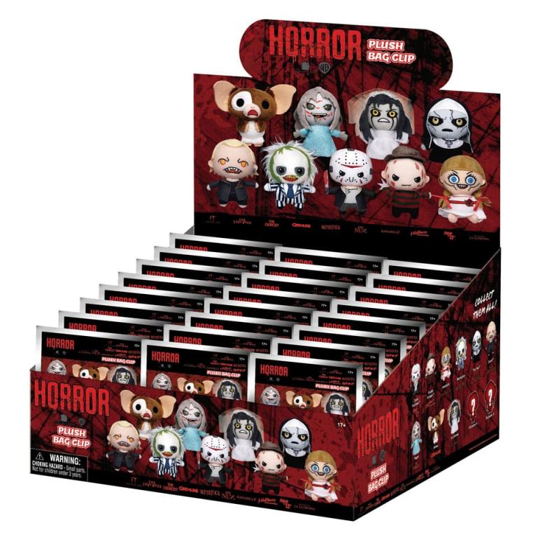 Horror Plush Bag Clips Display (24) 1