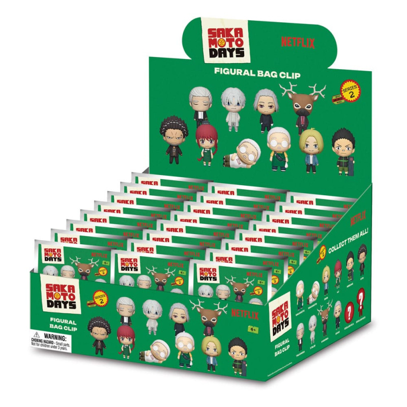 Sakamoto Days 3D Foam Bag Clips Series 2 Display (24)