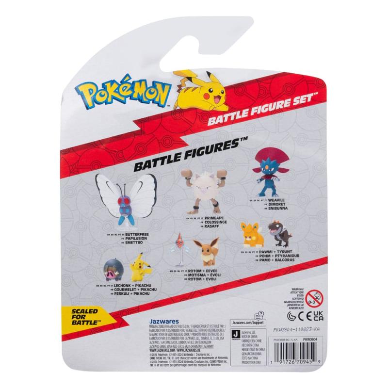 Pokémon Battle Figure Set 3-Pack Piplup, Misdreavus, Magmar 5 cm
