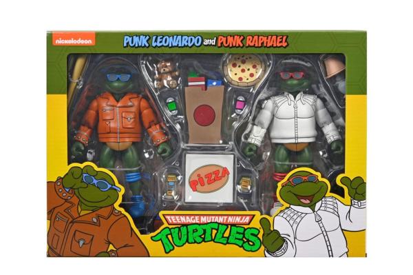 Teenage Mutant Ninja Turtles (Cartoon) Action Figure Punk Leo and Punk Raph 2 Pack 18 cm 1