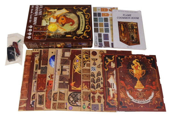 Book Nook Flame Common Room 23 x 11 cm 3