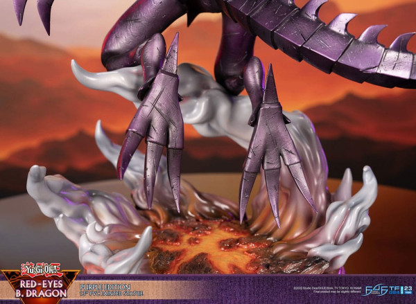 Yu-Gi-Oh! PVC Statue Red-Eyes B. Dragon Purple Colour 33 cm 2
