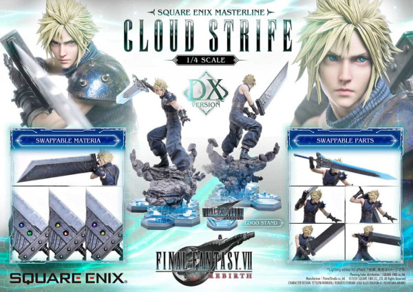 Final Fantasy VII Rebirth Statue 1/4 Cloud Strife Deluxe Ver. 68 cm 8