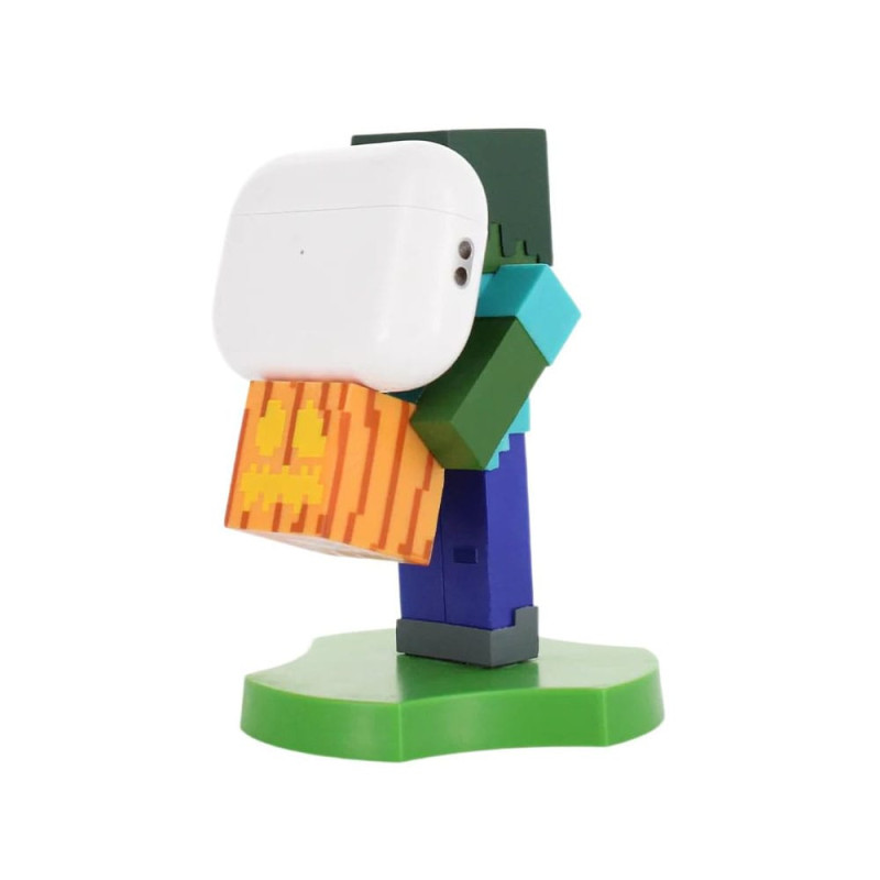 Minecraft Zombie Holdems Cable Guys Mini Device Holder and Phone Stand 11cm 1