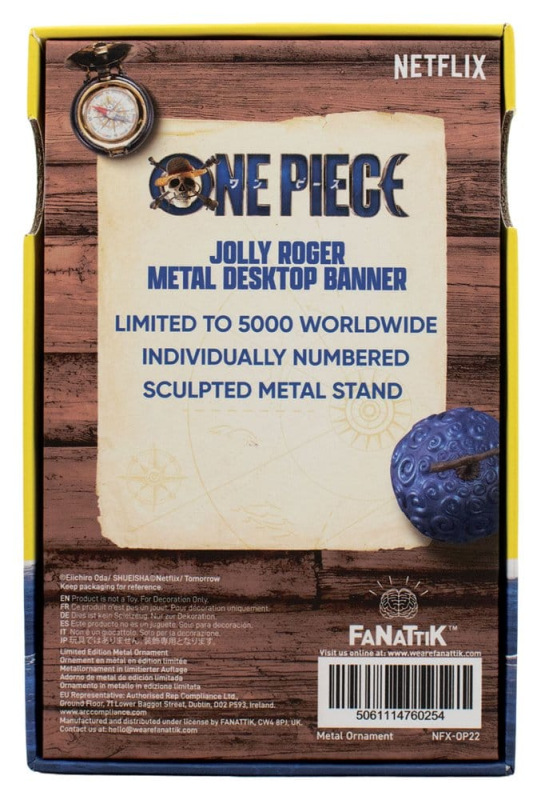 One Piece Replica Straw Hat Pirates Metal Banner 11 x 6 cm 5