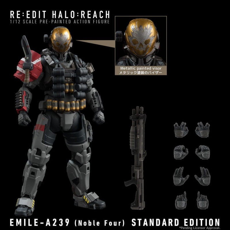Halo: Reach Action Figure 1/12 Emile-A239 (Noble Four) 18 cm 2