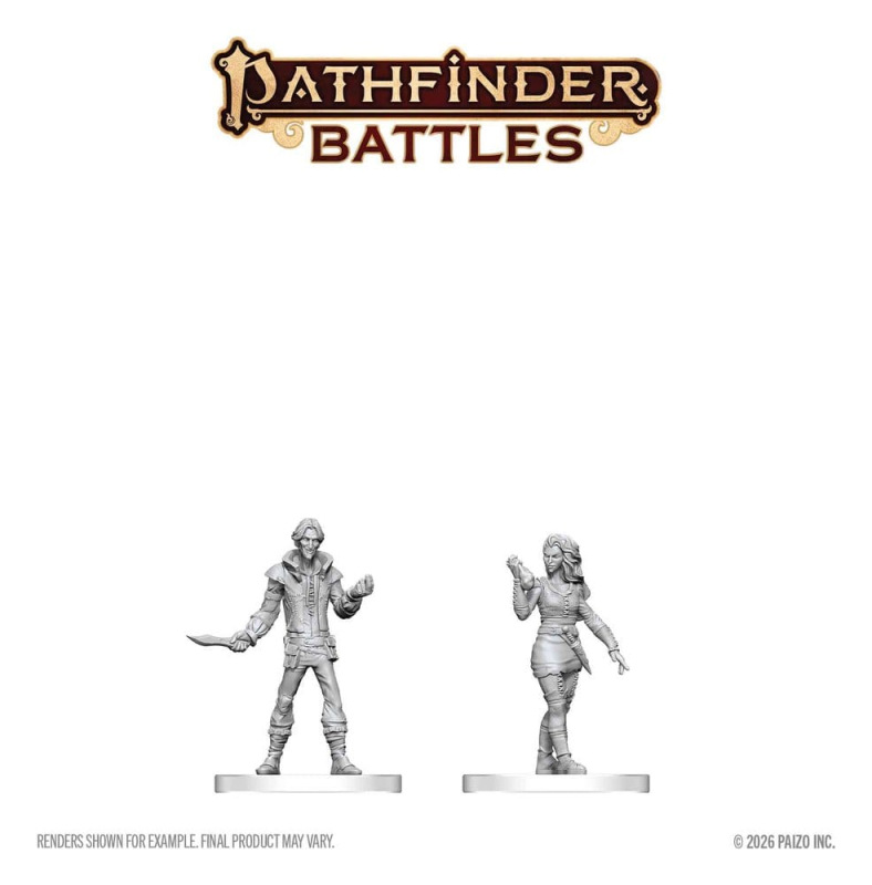 Pathfinder Battles Deep Cuts Unpainted Miniature Thief & Pickpocket 14 cm 1