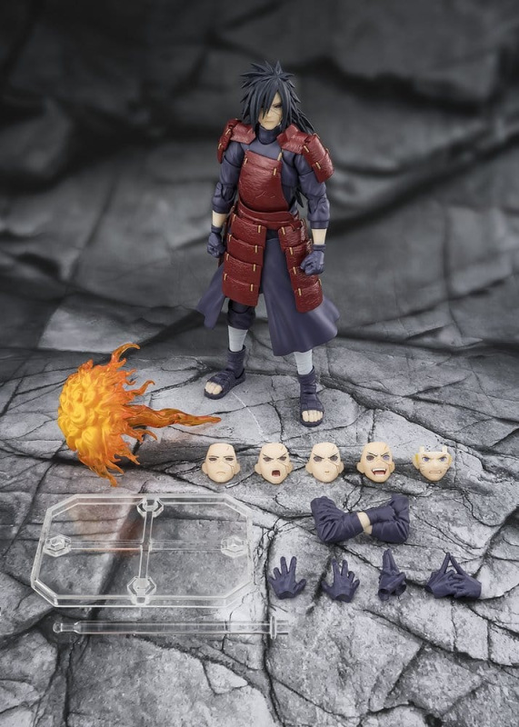 Naruto Shippuden S.H.Figuarts Action Figure Madara Uchiha Legend of Darkness 17 cm 6