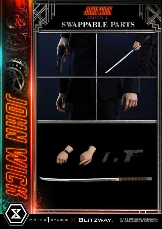 John Wick Chapter 4 Ultimate Premium Masterline Series Statue 1/4 John Wick Deluxe Bonus Version 54