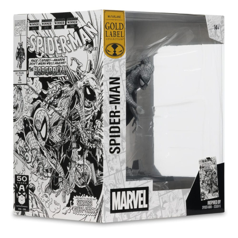 Marvel Collection PVC Statue 1/10 Spider-Man (Spider-Man #6)(Line Art)(Gold Label) 10 cm 6