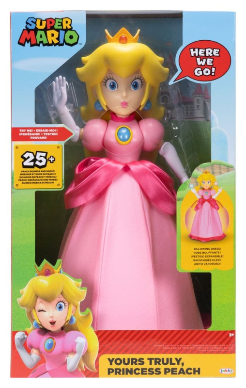 World of Nintendo Talking Action Figure Princess Peach Yours Truly 36 cm 2