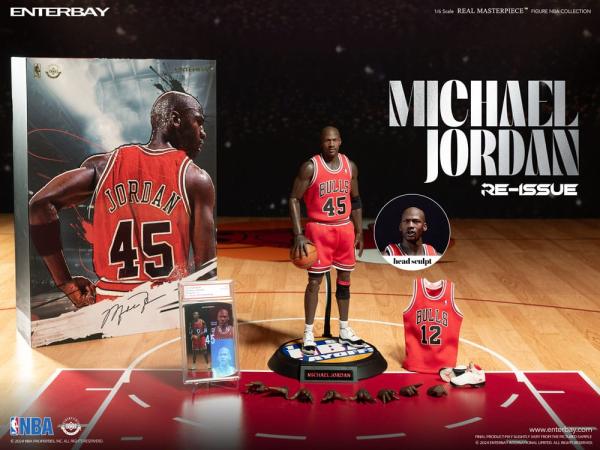 NBA Collection Real Masterpiece Actionfigur 1/6 Michael Jordan I'm Back Edition Limited 30 cm