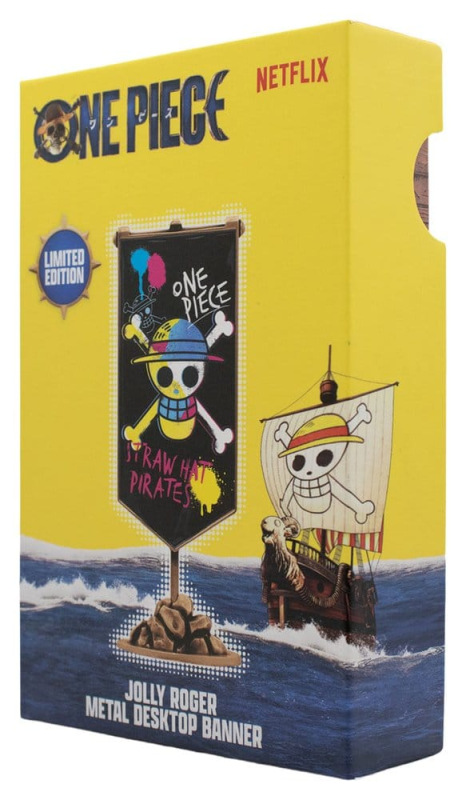 One Piece Replica Straw Hat Pirates Metal Banner 11 x 6 cm 4