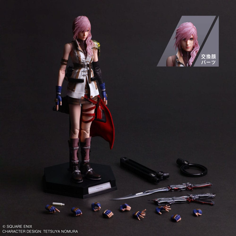 Final Fantasy XIII Play Arts Shin Action Figure Lightning 26 cm 2