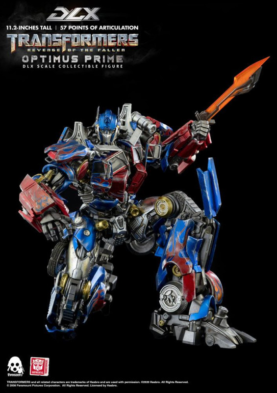 Transformers: Revenge of the Fallen DLX Action Figure 1/6 Optimus Prime 28 cm 11