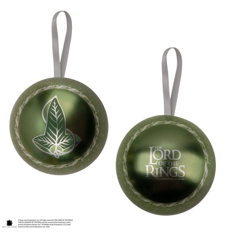 Lord of the Rings tree ornment with Brooch Lorien Leaf