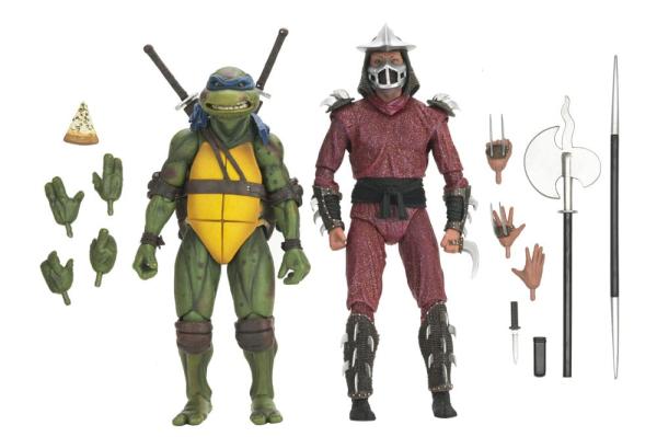 Teenage Mutant Ninja Turtles (1990 Movie) Action Figure Roof Top Battle Shredder vs Leo 18 cm 6