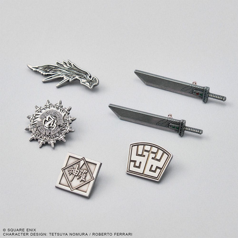 Final Fantasy VII Rebirth Mini Metal Pins Blind Box Display (6)