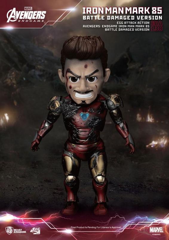 Avengers Endgame: Iron Man Mark 85  Battle Damaged Version - Egg Figure - Beast Kingdom