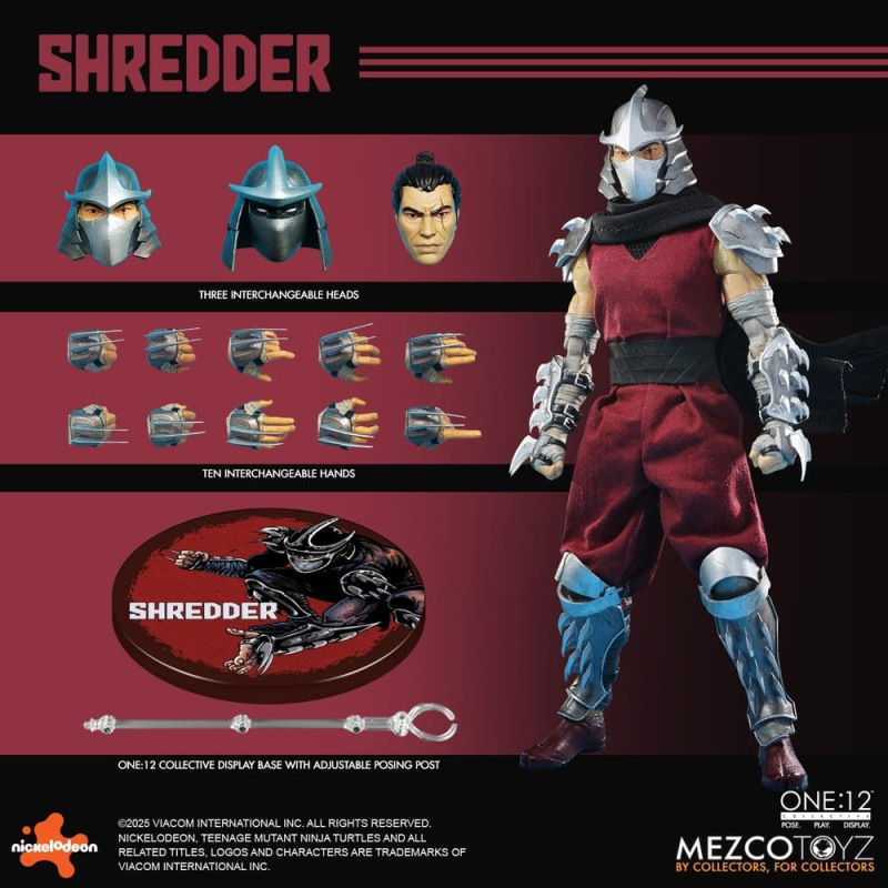 Teenage Mutant Ninja Turtles Figure 1/12 Shredder 17 cm 12