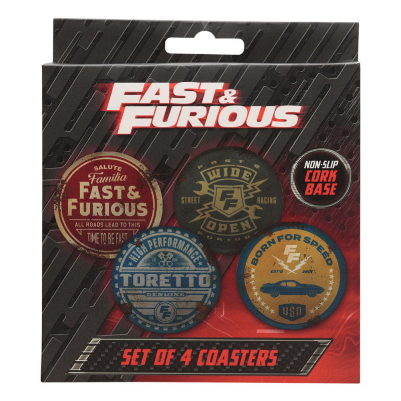 Fast & Furious Coaster 4-Pack Vintage Style 6